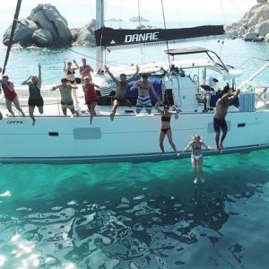 Enjoy a day in the Aegean Sea while cruising on a modern comfortable catamaran